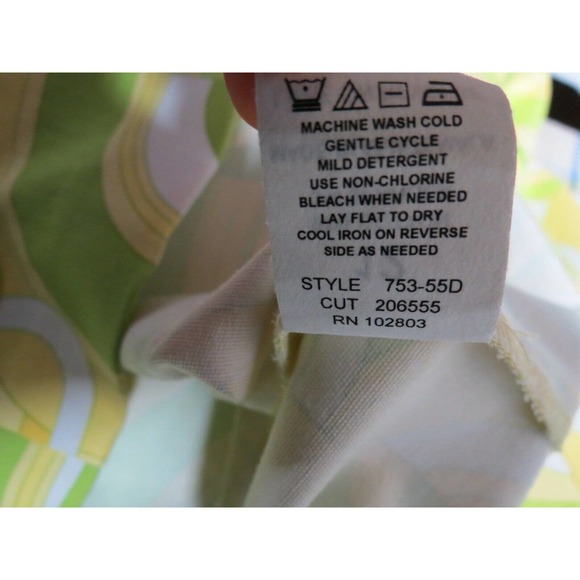 Briggs New York Size 12 Bright Fun Yellow Green Circle Print Jacket Blazer - Picture 6 of 6